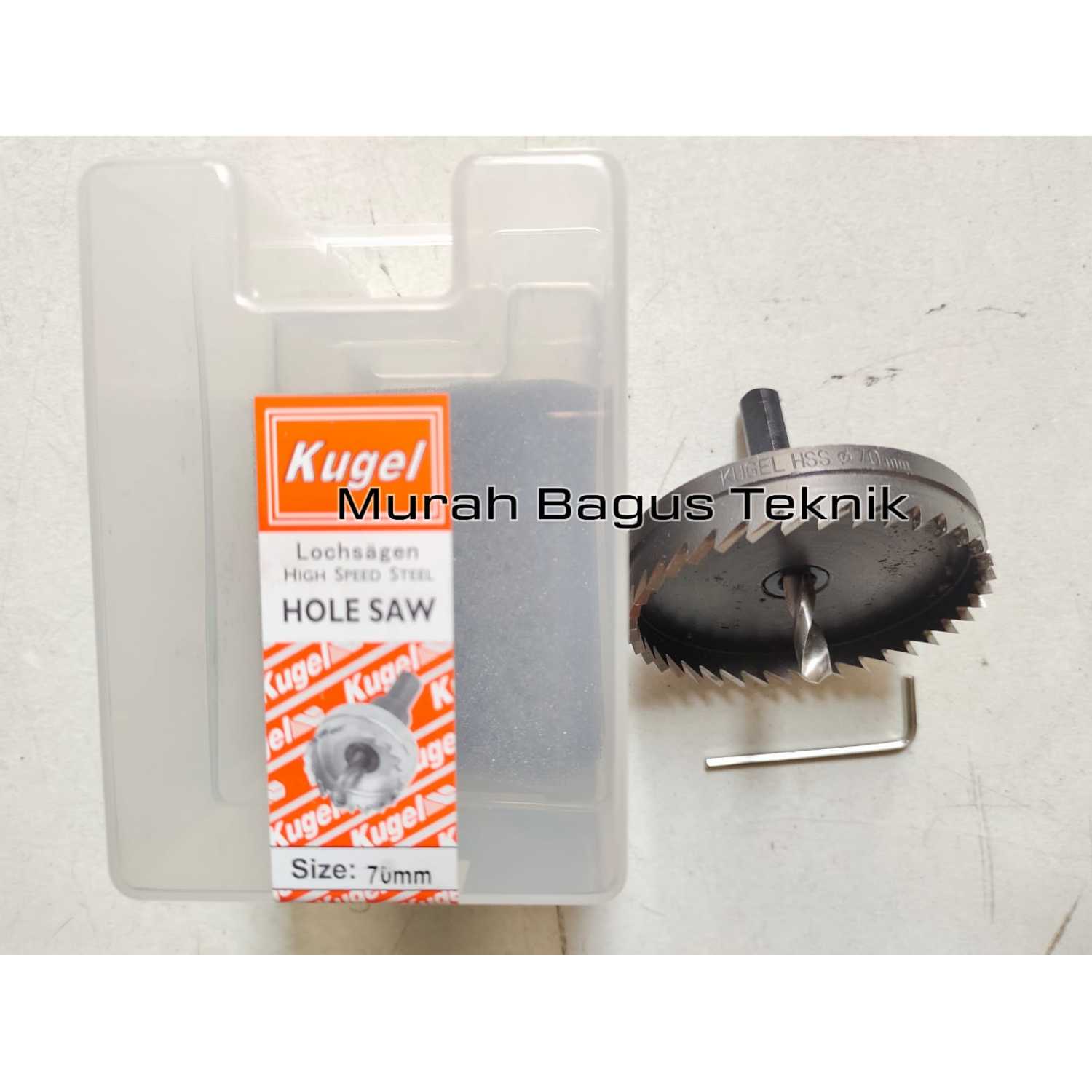 Jual Hole Saw HSS 70mm High Speed Steel Hole Saw Pelubang Besi