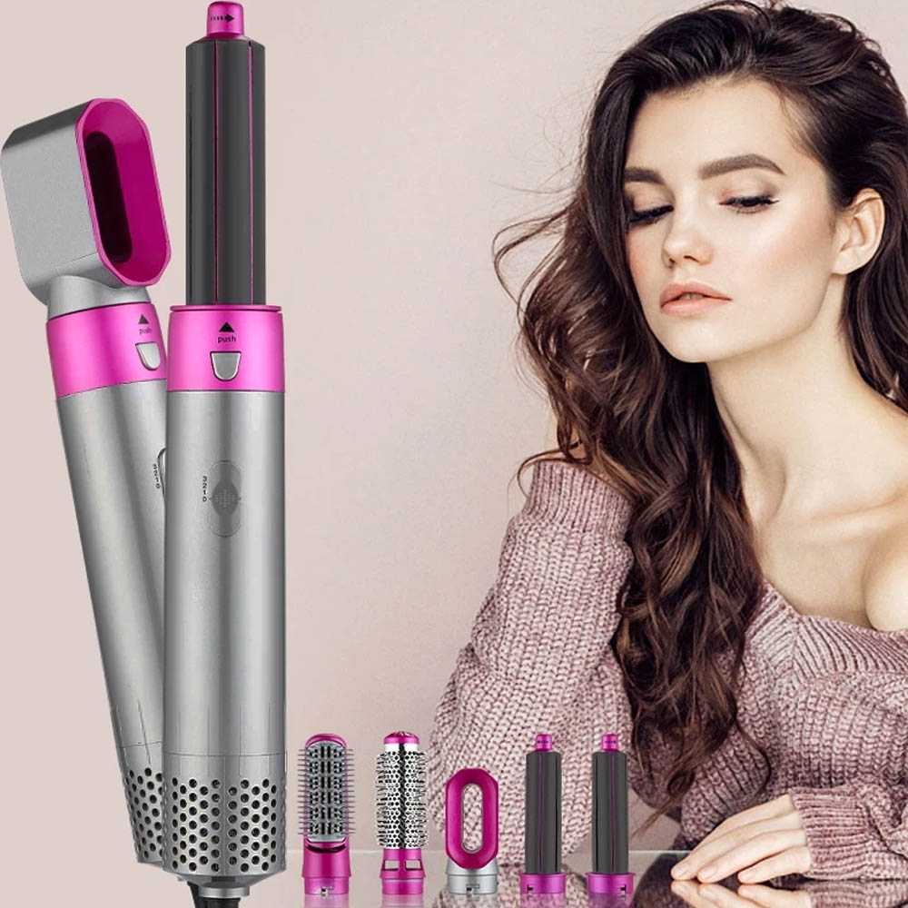 Jual Hot Air Styler Hair Dryer 5 In 1 TP51 Curly, Meluruskan,