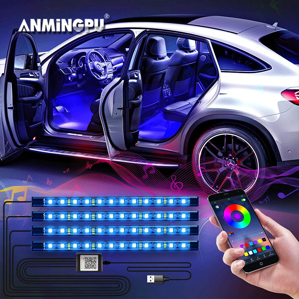 ANMINGPU Lampu LED Strip Flexible RGB Light 48 LED USB APP Control - AP-2