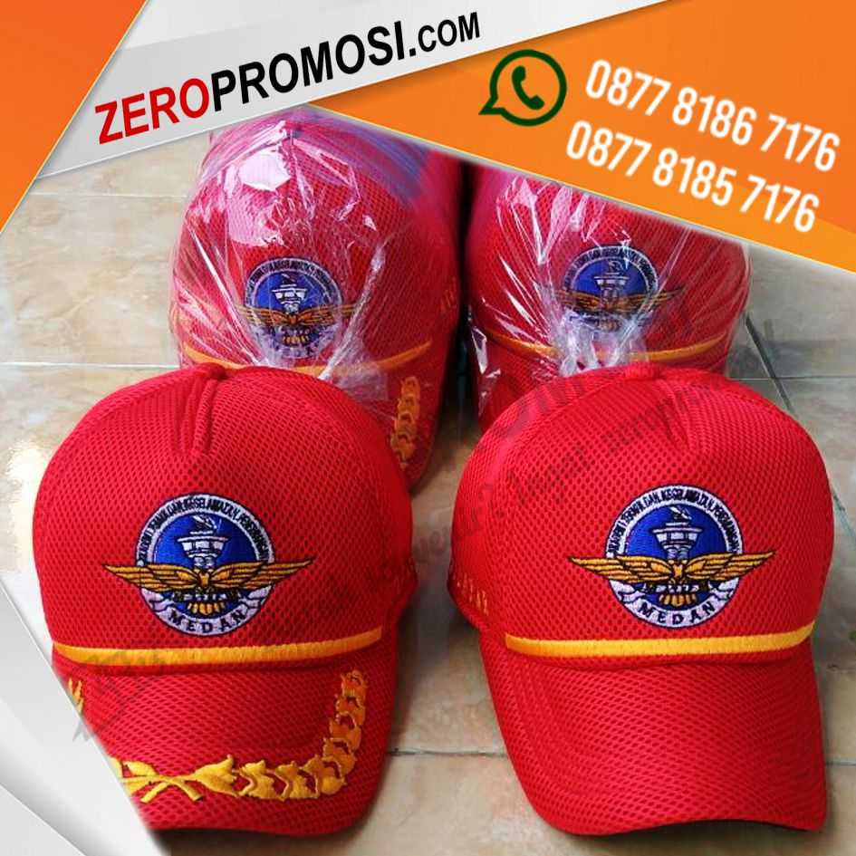Jual Souvenir Topi Komando Promosi Bahan Double Mess Custom Logo