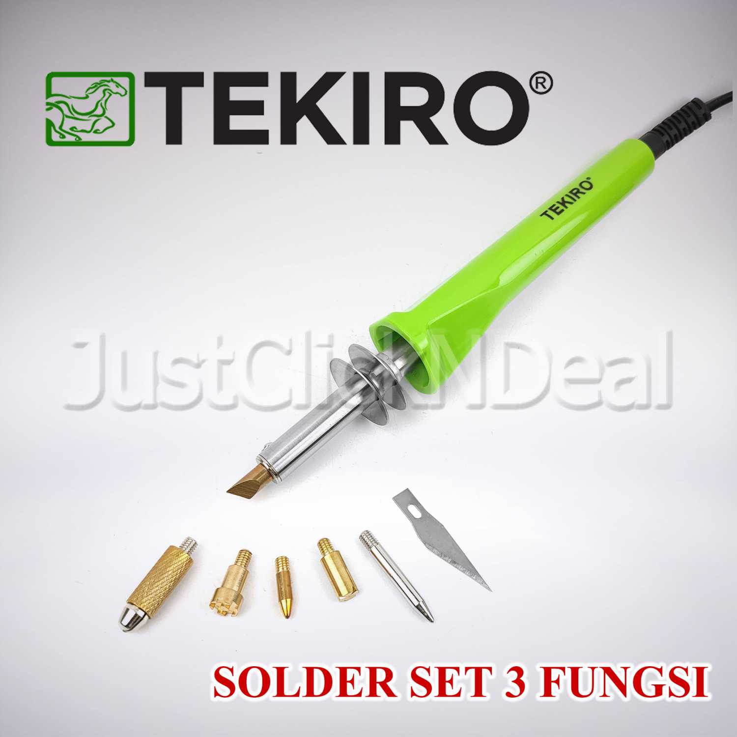 Jual Tekiro Solder Set 7 Mata 30 Watt Soldering Set Multifungsi