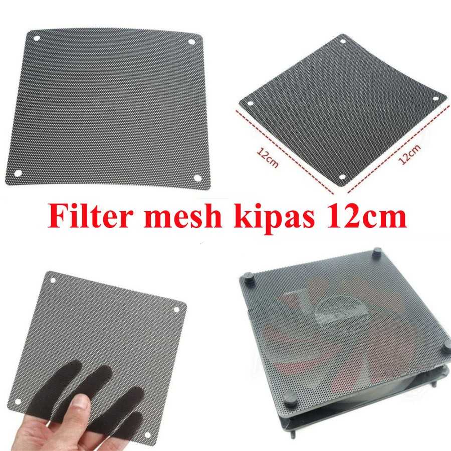 Jual PC Fan Filter kipas 12cm x 12cm Mesh fan Komputer Filter