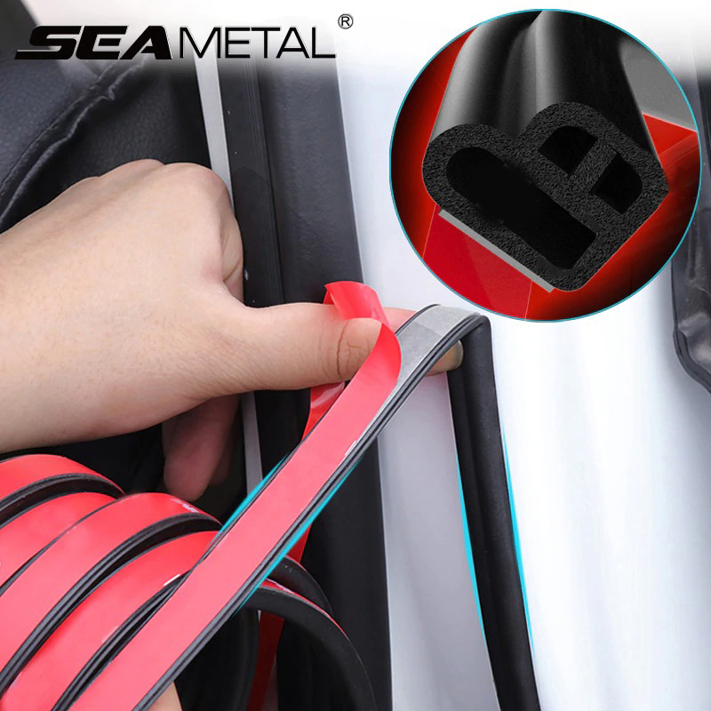 SEAMETAL Rubber Strip Dekorasi Pintu Mobil Soundproof Anti Dust - NP300