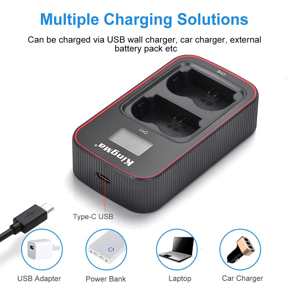 KingMa Charger Baterai 2 Slot for Fujifilm X-T4 NP-W235 - BM058-W235
