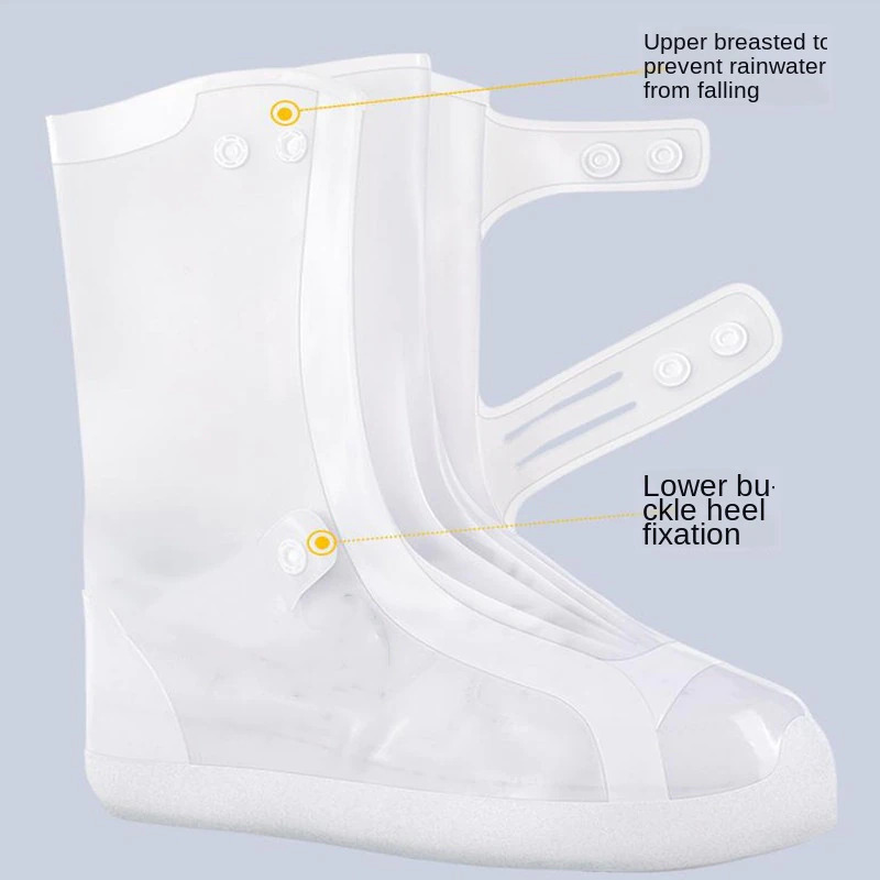 Holajaju Cover Sepatu Pelindung Anti Air Hujan PVC 1 Pair with Buckle - H-007