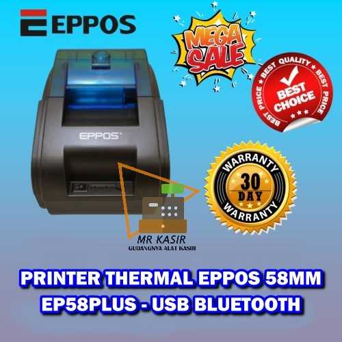 Jual PRINTER THERMAL BLUETOOTH EPPOS 58mm EP58 PLUS USB PRINT