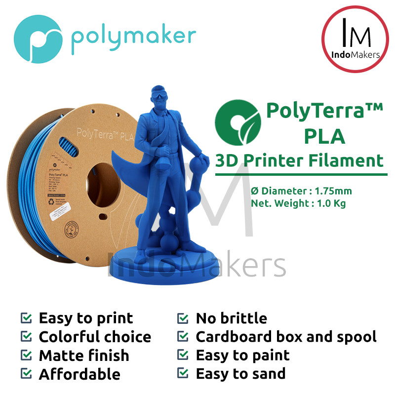 Jual Polymaker Polyterra PLA Biodegradable 3D Printer Filament