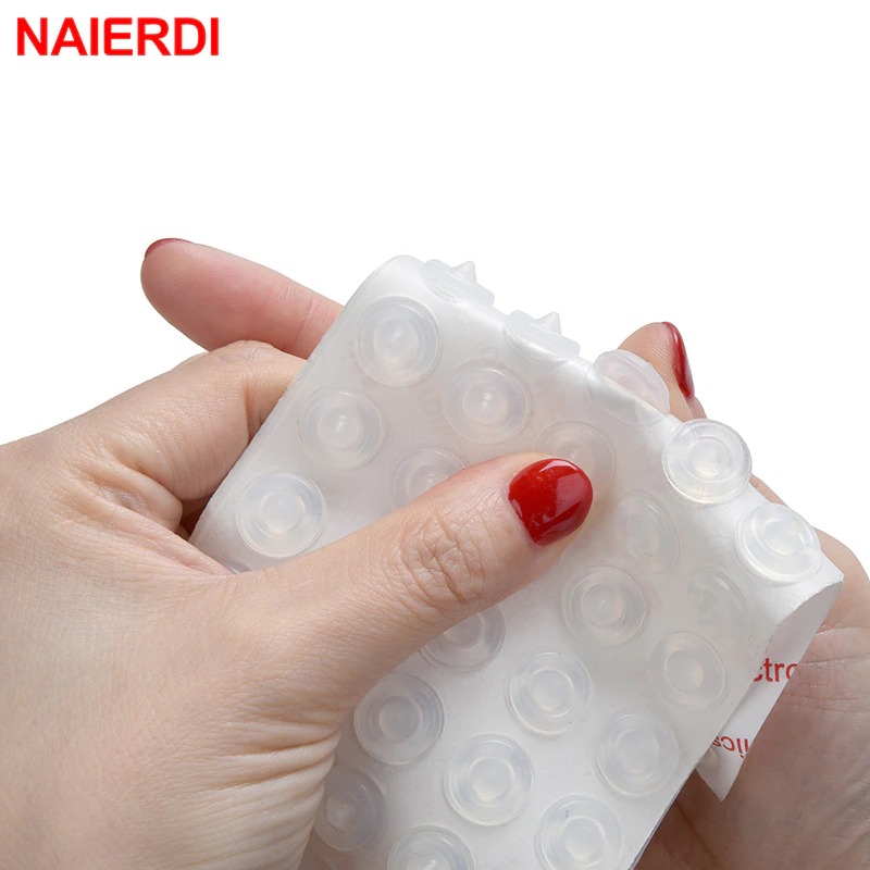 NAIERDI Sticker Silikon Bumper Benturan Pintu Door Stopper 50PCS - FZL11