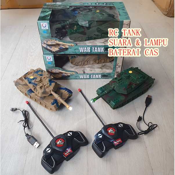 Jual MAINAN RC MOBIL MILITARY WAR TANK BESAR 1:32 RC TANK REMOTE