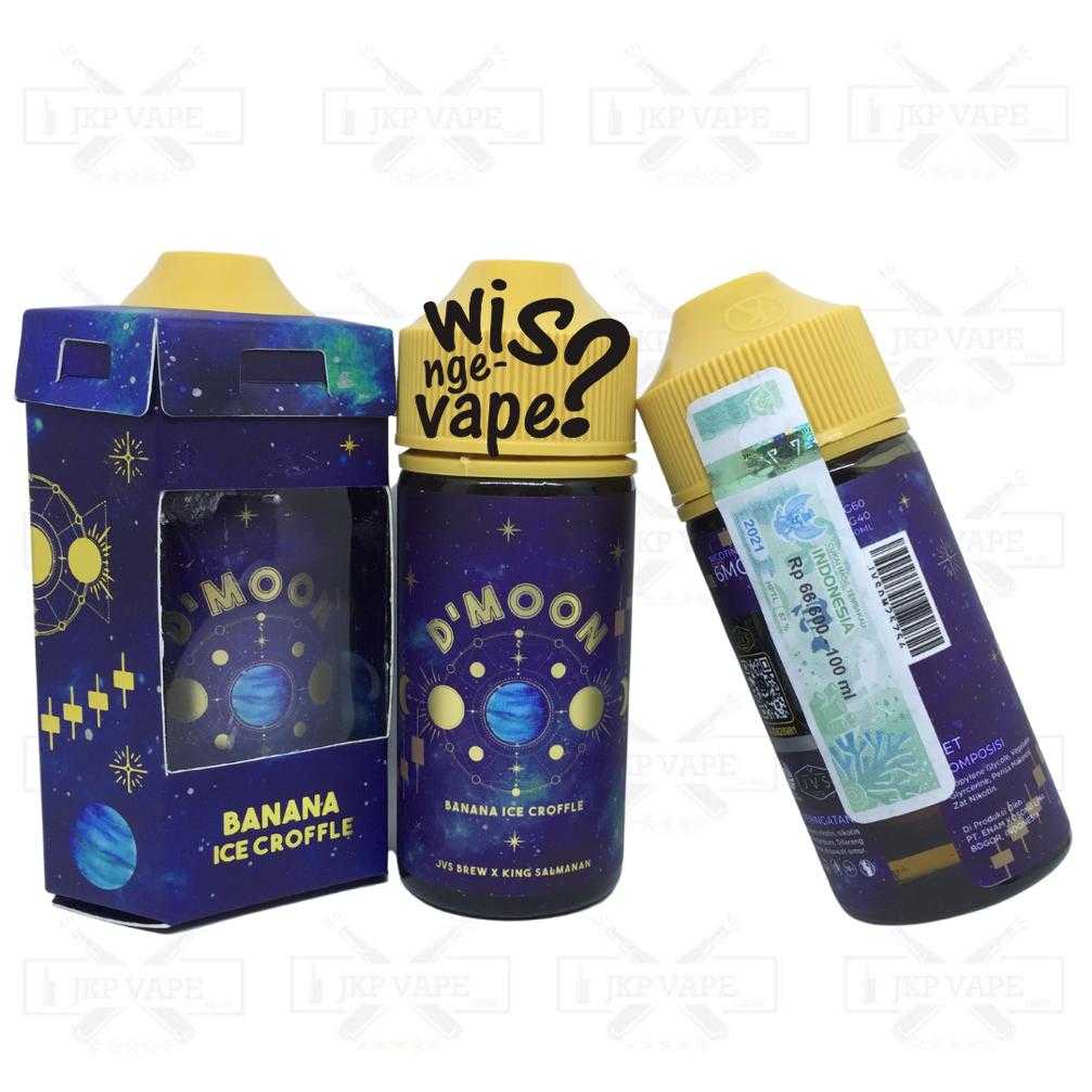 Jual Dmoon Banana Ice Croffle 100ml D'Moon Liquid Vape Freebase