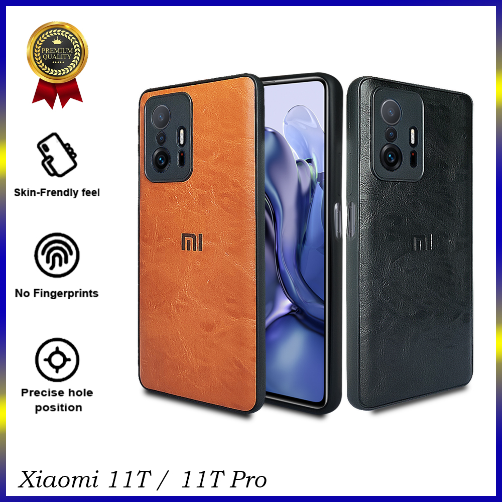 [ PREMIUM ] Leather Xiaomi 11T PRO 5G Casing Softcase Slim Case