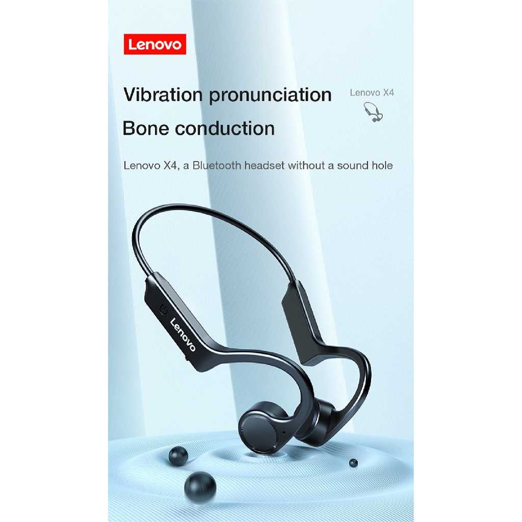 Jual LENOVO ThinkPlus X4 Bone Conduction Bluetooth 5.0 Earphone