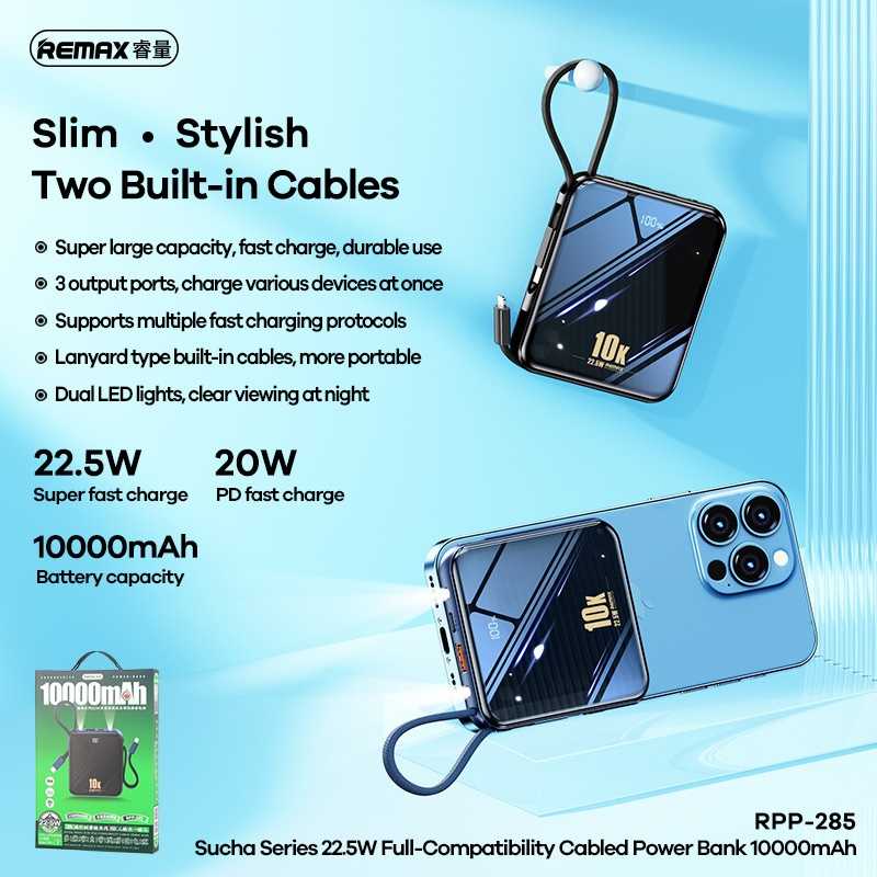 Jual REMAX RPP-285 SUCHA Series - 10000mAh Powerbank - Fast