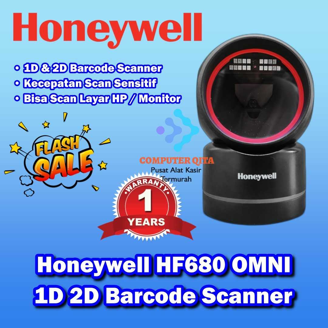 Jual Honeywell HF680 OMNI 1D 2D Barcode Scanner HF680 HandsFree