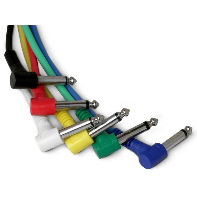 Kabel Gitar L Angle Untuk Pedal Efek Gitar Electric Guitar Cable 6 PCS