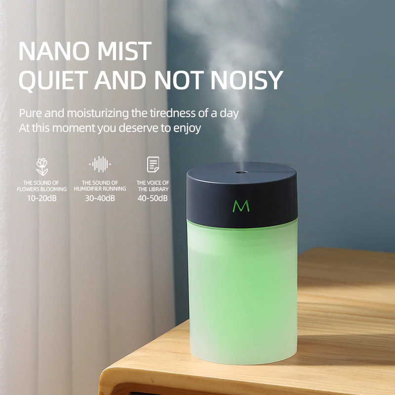 Searide Air Humidifier Mini Car Home Ultrasonic Diffuser RGB 260ml - A109