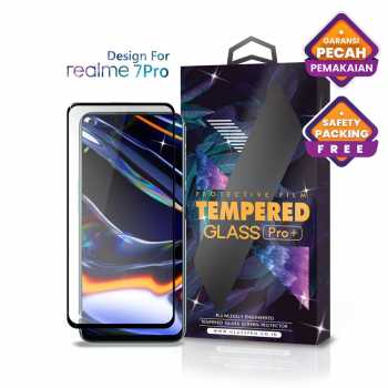 Jual Tempered Glass Realme Pro Full Cover Black Premium