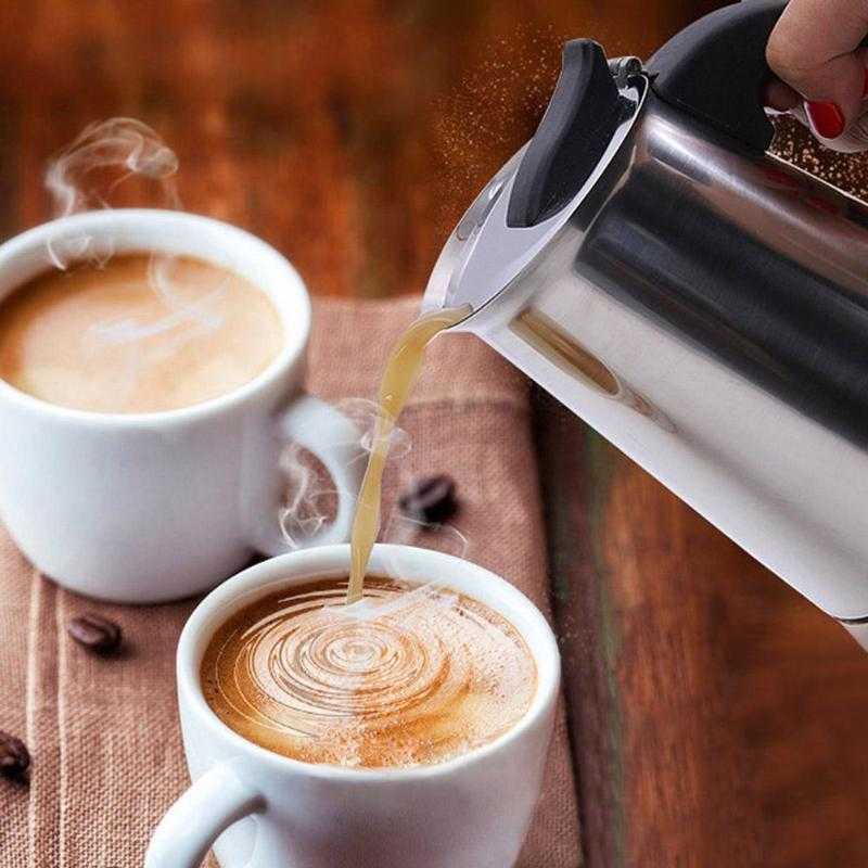 One Two Cups Moka Pot Espresso Coffee Maker Stovetop - Z21