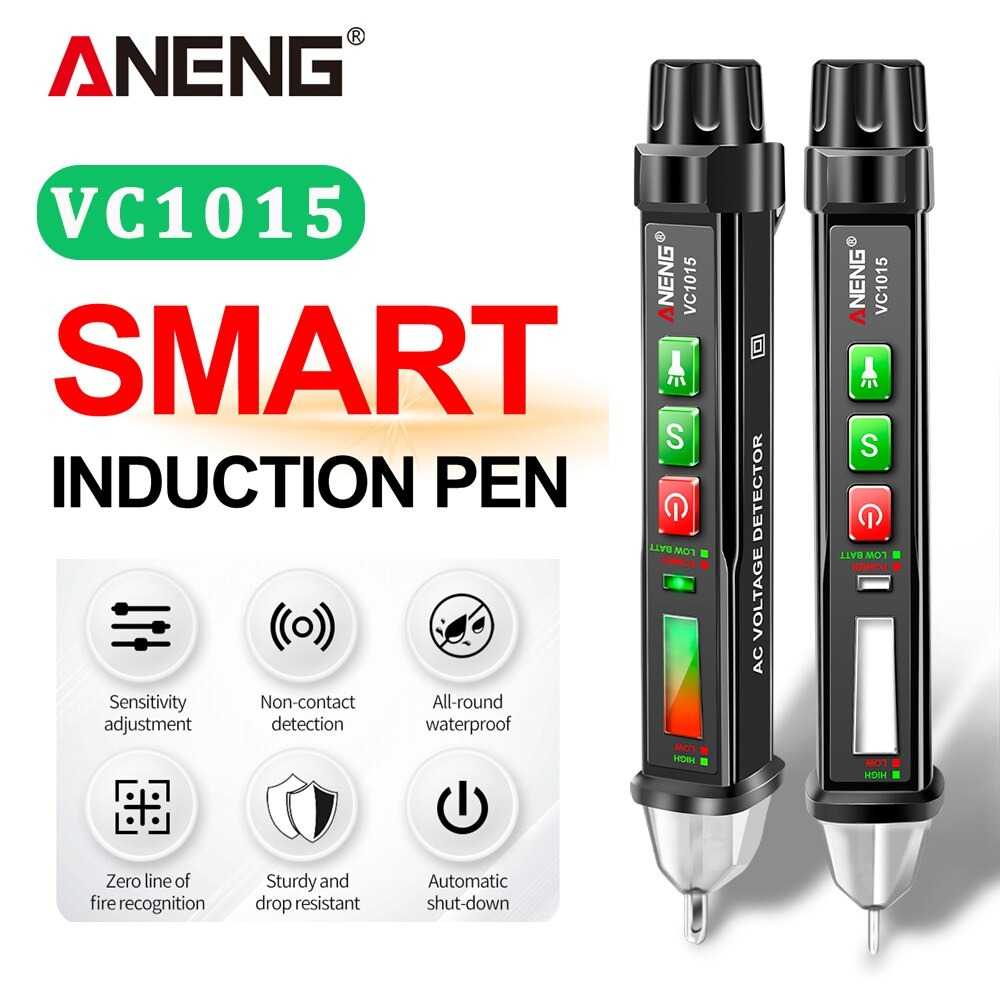 Jual ANENG Tespen Tester Pen Non Contact AC Voltage Detector 12