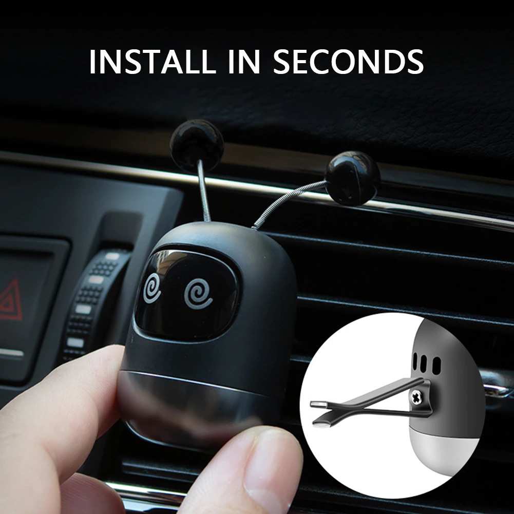 LANXUAN Car Perfume Air Freshener Cute Robot Car Diffuser Aromatherapy - AF012