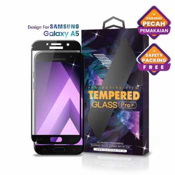 Tempered Glass SAMSUNG Galaxy A5 2017 Full Cover Black - Glass Pro