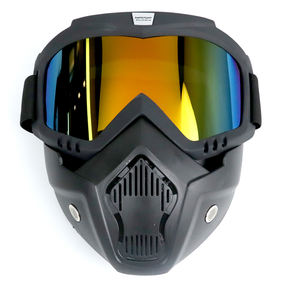 TaffSPORT BOLLFO Kacamata Goggles Mask Motor Retro Windproof - MT-04