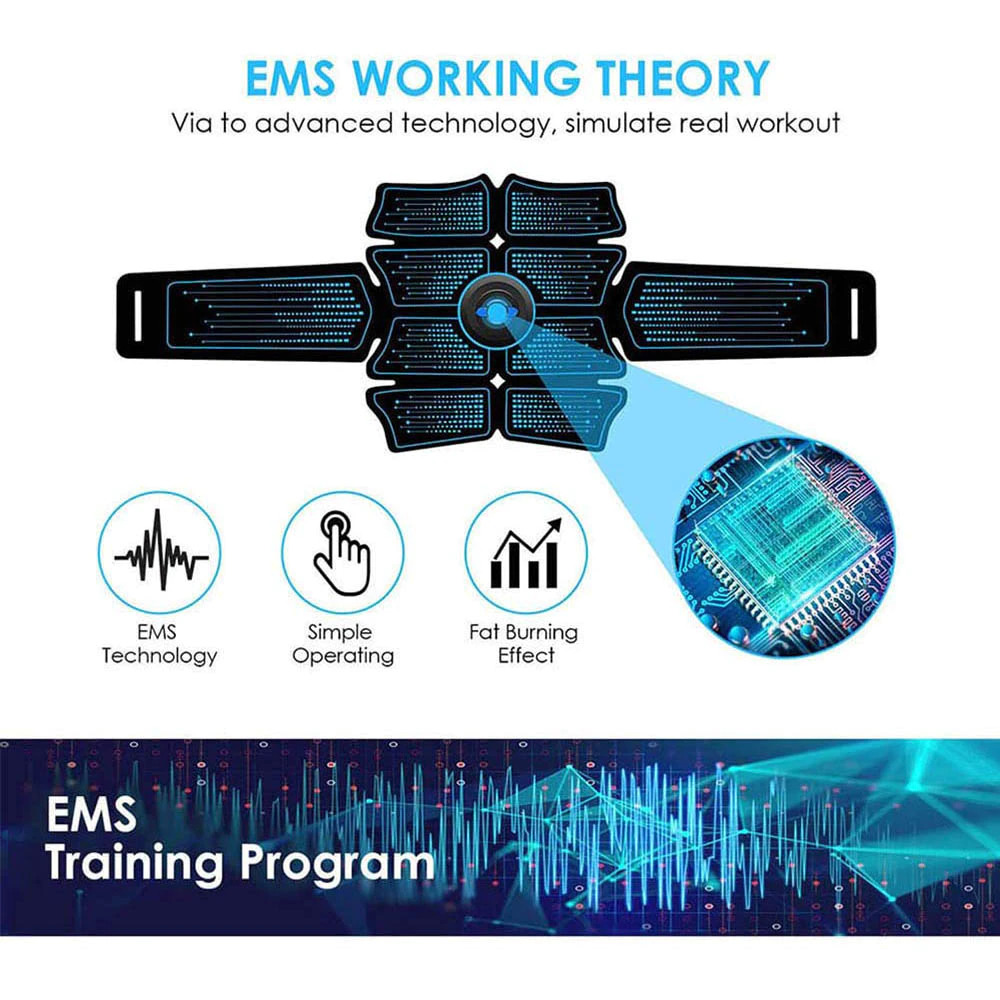 YangChen Alat Stimulator Terapi EMS Otot Abs Muscle Electro Pulse - OUT167