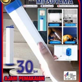 Lampu Belajar 30w MS-E7630 mitsuyama emergency cas Neon LED portable