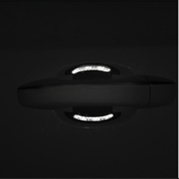SEAMETAL Reflective Sticker Gagang Pintu Mobil Carbon Fiber 4PCS - 1185