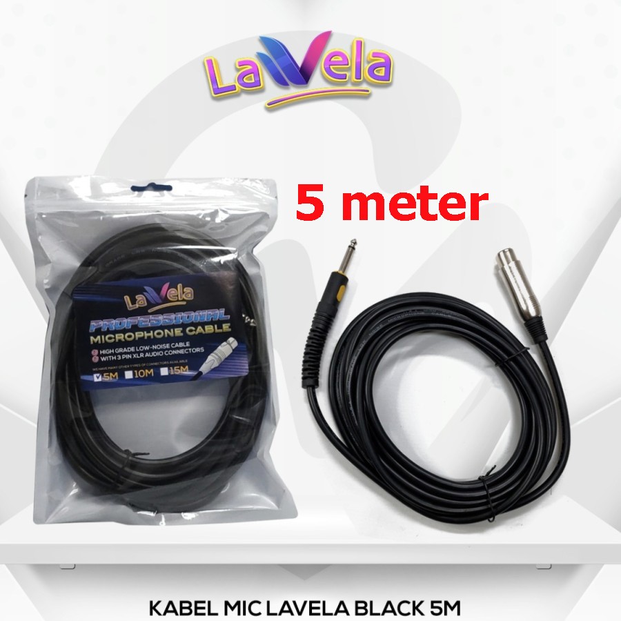 Kabel Mic LAVELA 5m Kabel Microphone Professional Microphone Cable