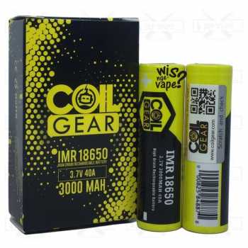 BATTERY COIL GEAR - IMR18650 3000MAH 40A - AUTHENTIC BATERAI VAPE