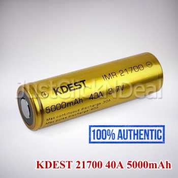 Baterai 21700 KDEST 40A 5000mAh Authentic