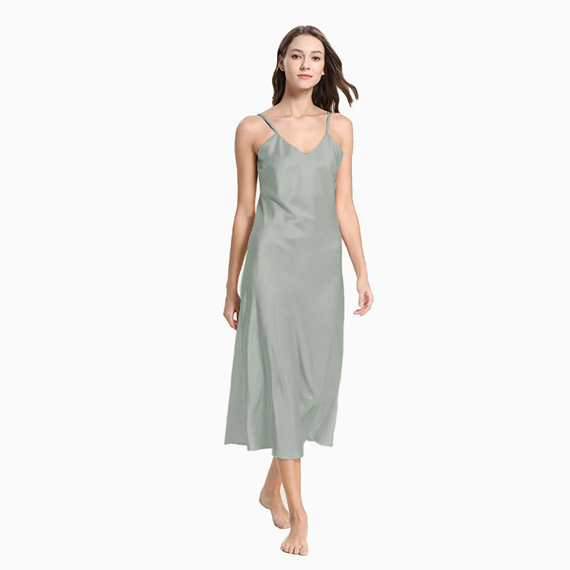 Long Dress Camisoles sexy Saten Tali kecil Korea - Jfashion Minori