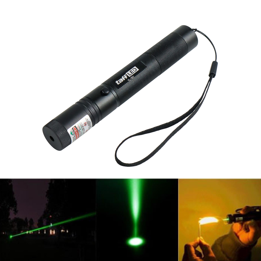 TaffLED Laser Pointer Green Beam 1mW 532nm with Baterai dan Charger - YL-301