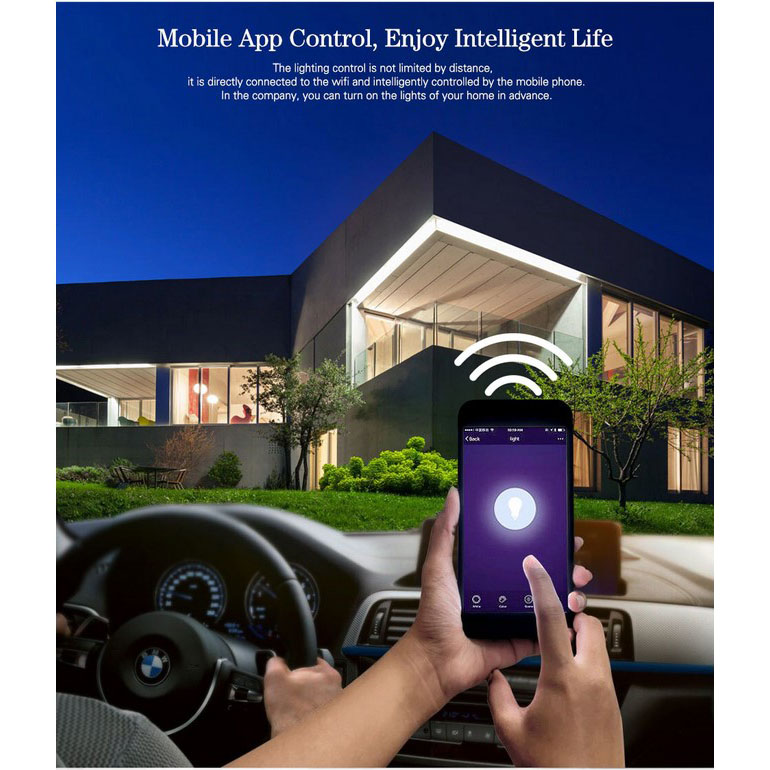 ZH United Lampu Sorot LED Floodlight Waterproof RGB WiFi IP66 50W - GW51