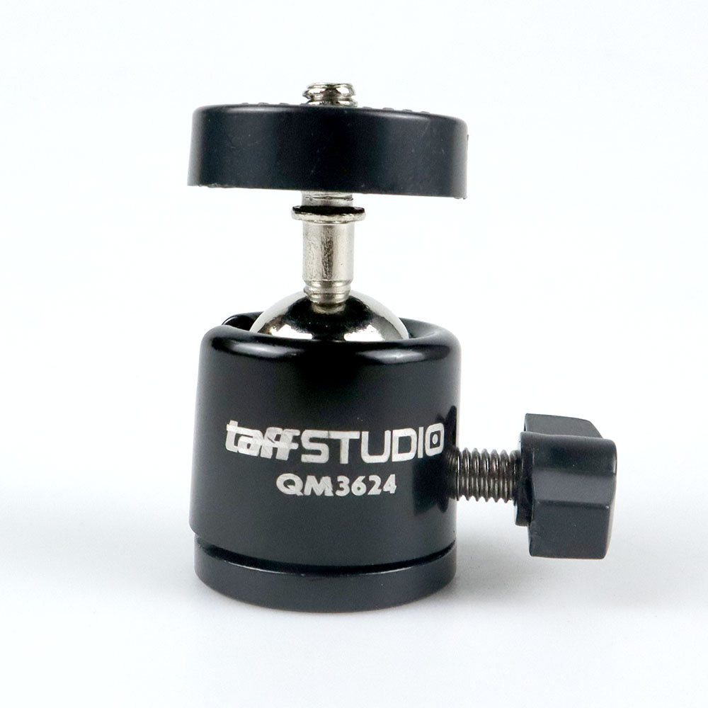 TaffSTUDIO Mini Ball Head Tripod Kamera DSLR 360 Swivel 1/4 Inch - QM3624