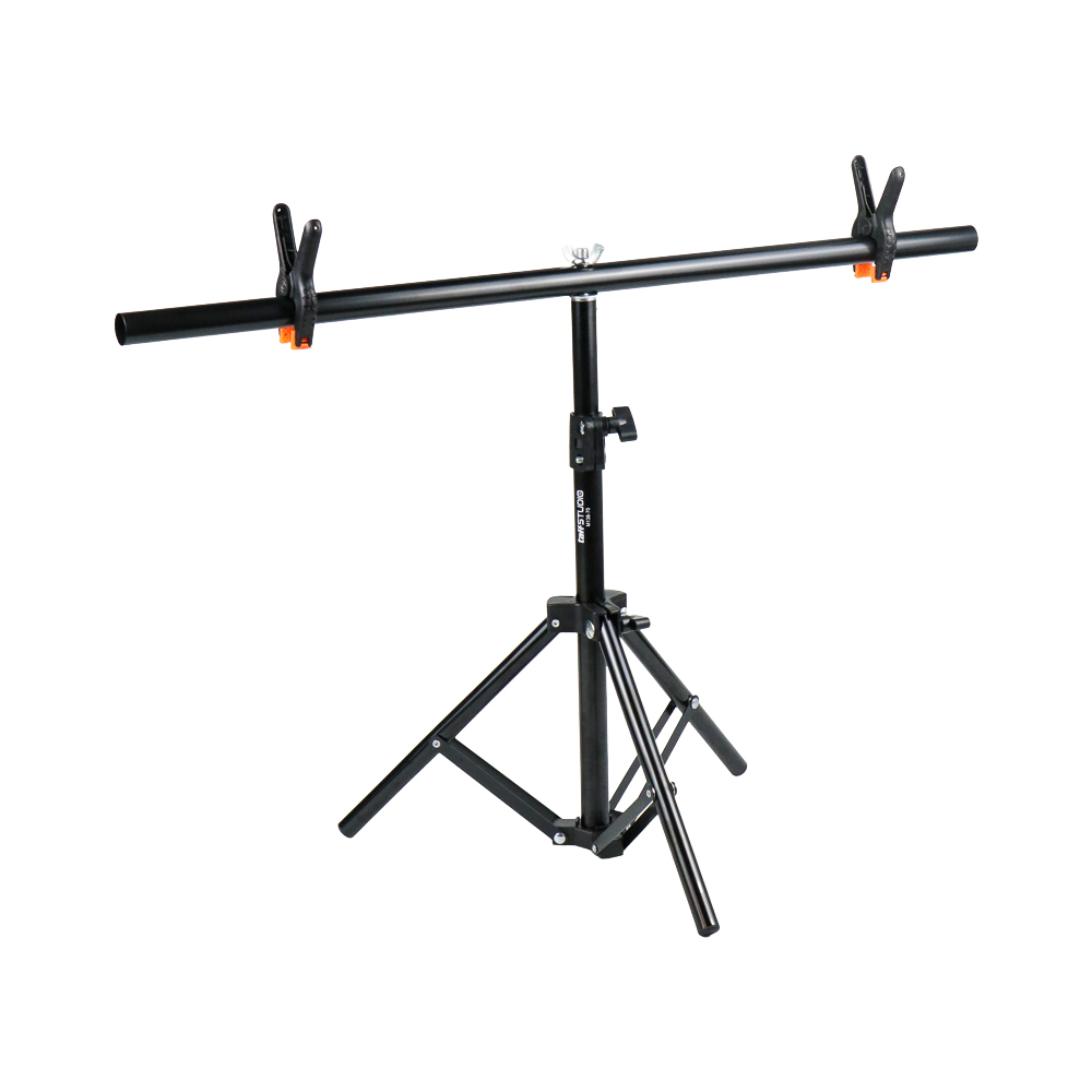 TaffSTUDIO Bracket Stand Backdrop Foto Studio T-Shape with 2 Clip - M138
