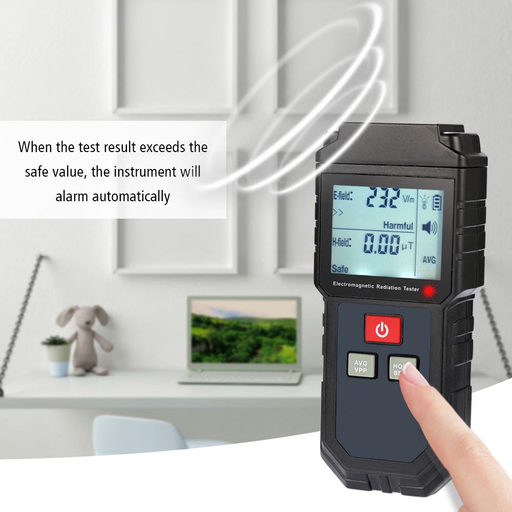 KKMOON Digital Electromagnetic Radiation Field Dosimeter Detector - ET825