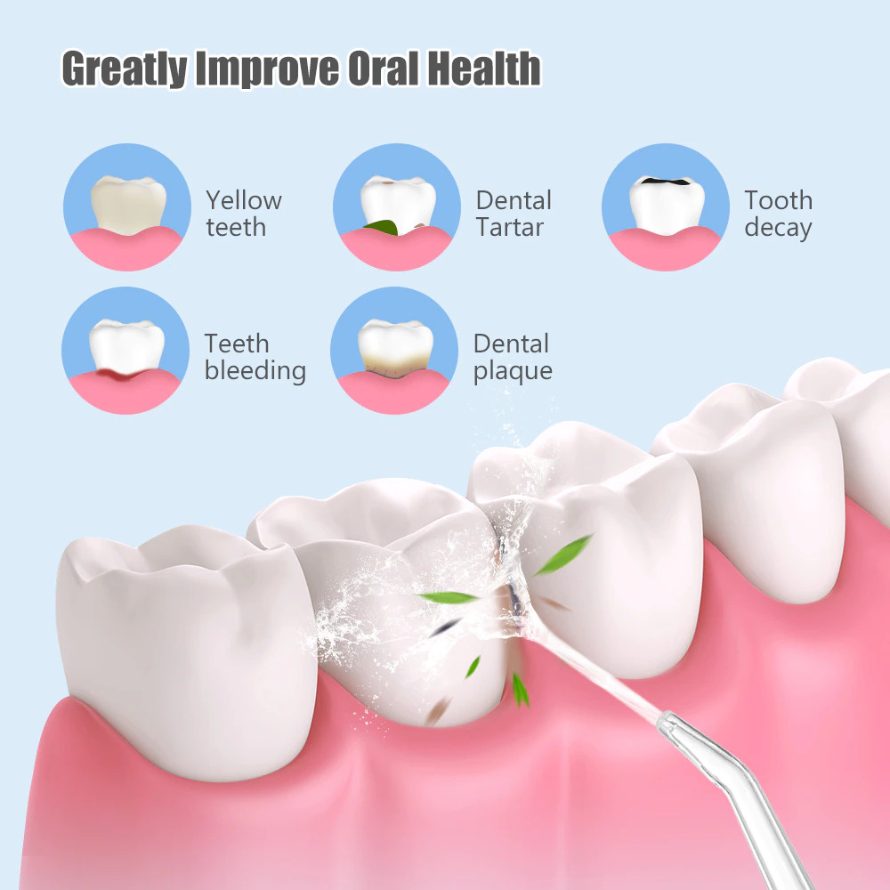Hailicare Alat Pembersih Gigi Oral Irrigator Water Pulse Dental Floss - KRD-1948