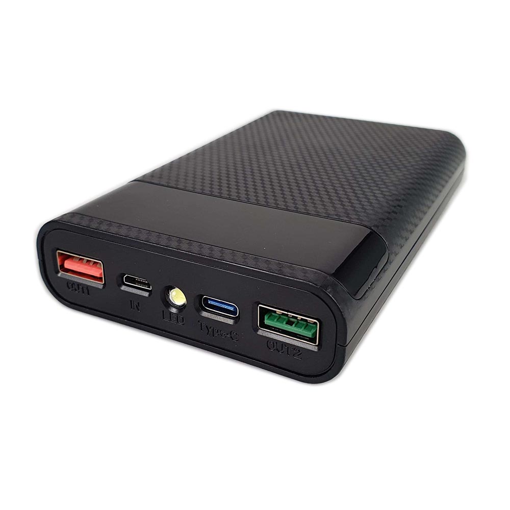 Kebidumei Power Bank DIY Case LCD Display Dual USB Port 4 PCS 18650 - KA4