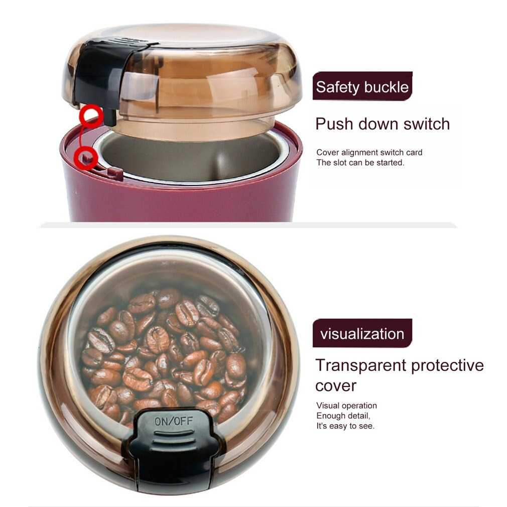 One Two Cups Penggiling Biji Kopi Elektrik Coffee Grinder 50g 150W - M150A