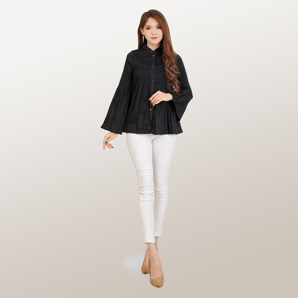 Kemeja lengan panjang variasi ploi/flisket terbaru - Jfashion Dhelia