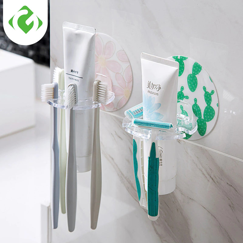 GUANYAO Rak Sikat Gigi Pasta Gigi Wall Mounted Toothbrush Holder - E1910