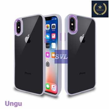 Jual Case Iphone X/XS Hybrid Chrome Transparant Clear Casing