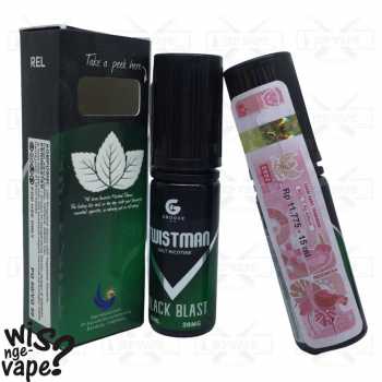 Twistman Black Blast 15ml - Salt Nic Liquid by Groove Juice