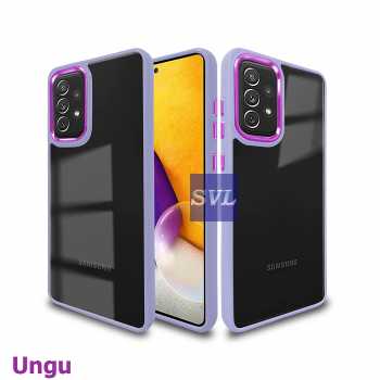 Jual Case Samsung A52-A72 Hybrid Chrome Transparant Clear Casing