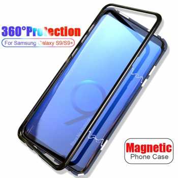 Jual Magnet Case For Samsung S10 Plus with Premium Back tempered