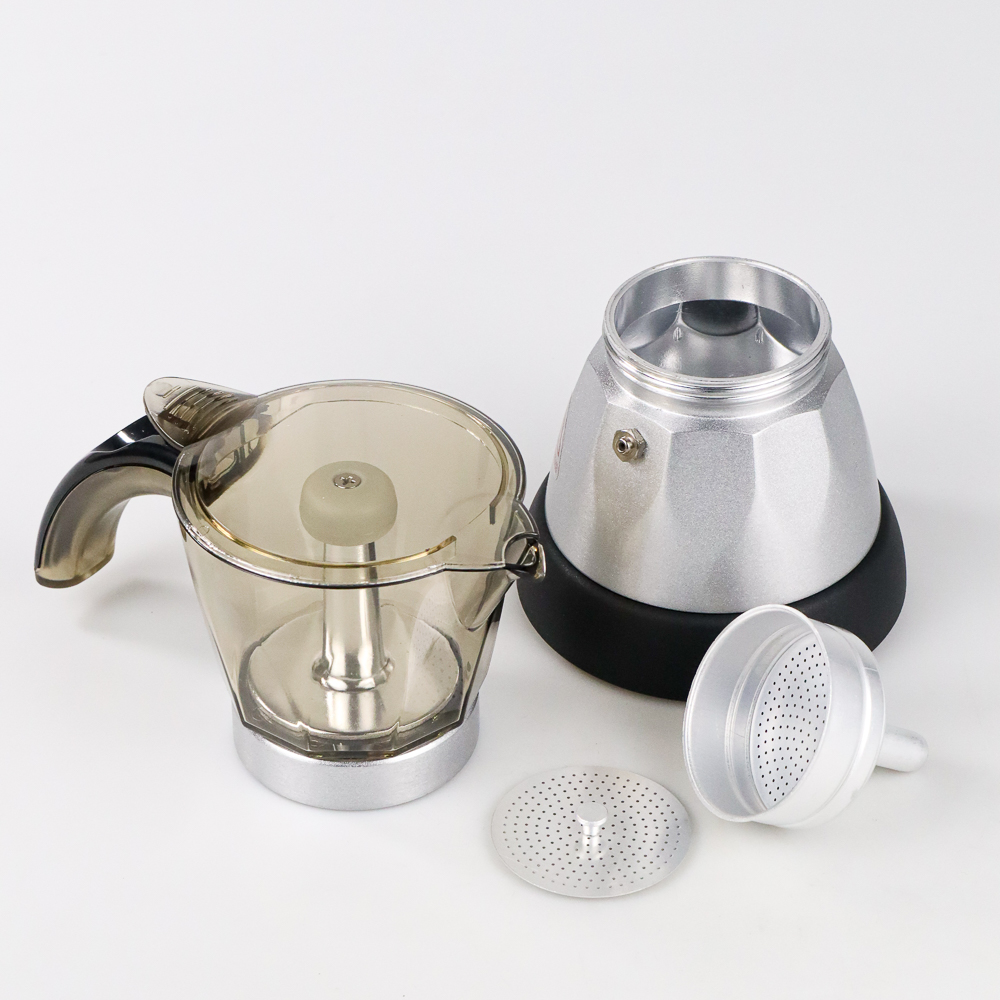 Alloet Moka Pot Elektrik Espresso Coffee Maker 400W 3 Cup 150ml - JK300E
