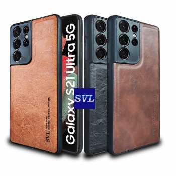Jual SVL Leather Case Samsung S21 Ultra