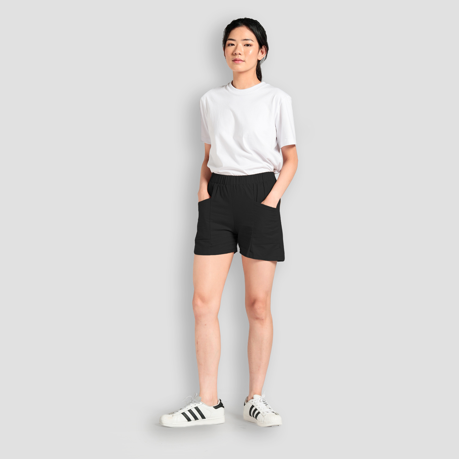 Celana pendek casual wanita gaya Korea model terbaru - Jfashion Ulfa